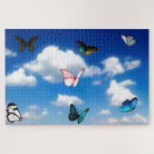 Butterflies Sky Jigzaag Puzzle Legpuzzel (Horizontaal)