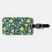 Butterflies Slakken en paddenstoelen GEPERSONALISE Bagagelabel (Voorkant horizontaal)