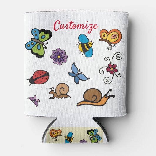 Butterflies Snagels snijdt Thunder_Cov Blikjeskoeler (Voorkant)