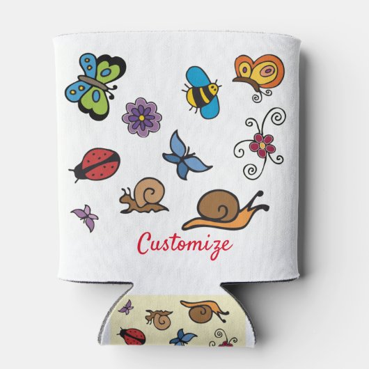 Butterflies Snagels snijdt Thunder_Cov Blikjeskoeler (Achterkant)