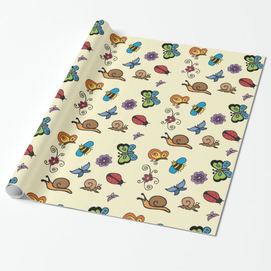 Butterflies Snagels snijdt Thunder_Cove Cadeaupapier (Uitgerold)