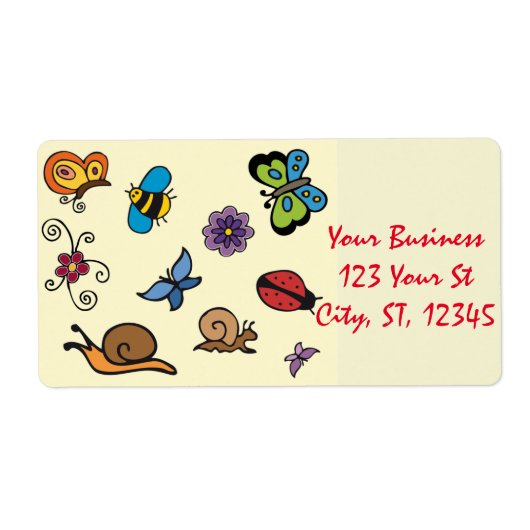 Butterflies Snagels snijdt Thunder_Cove Etiket (Voorkant)