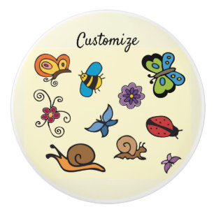 Butterflies Snagels snijdt Thunder_Cove Keramische Knop