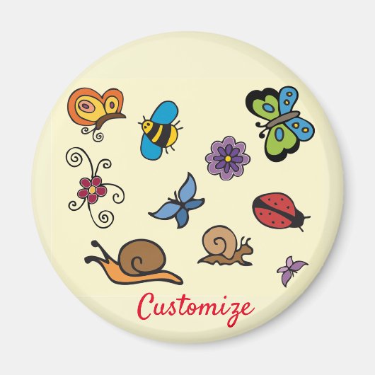 Butterflies Snagels snijdt Thunder_Cove Magneet (Voorkant)