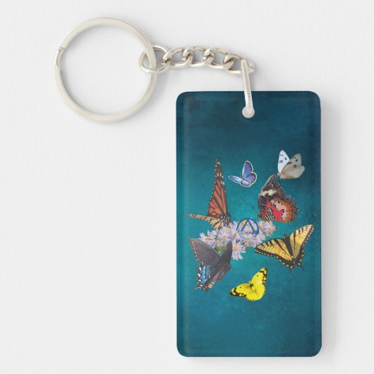 butterflies sobriety symbol acrylic keychain (Voorkant)