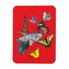 butterflies sobriety symbol rectangle magnet magneet
