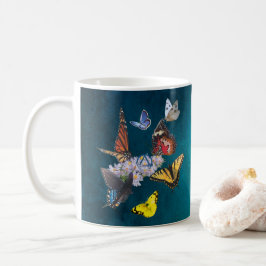 butterflies sobriety symbol slogan mug koffiemok