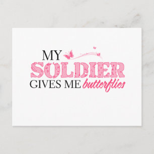 Butterflies Soldier Briefkaart