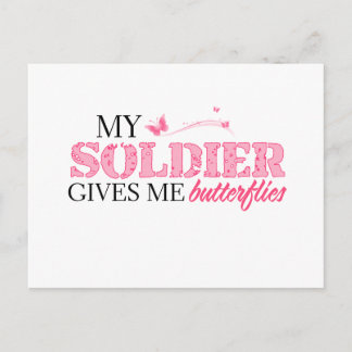 Butterflies Soldier Briefkaart