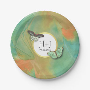  Butterflies Southwest Colors Wedding Papieren Bordje