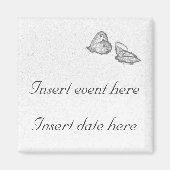 Butterflies sparen de datumSjabloon van het Magnet (Voorkant)