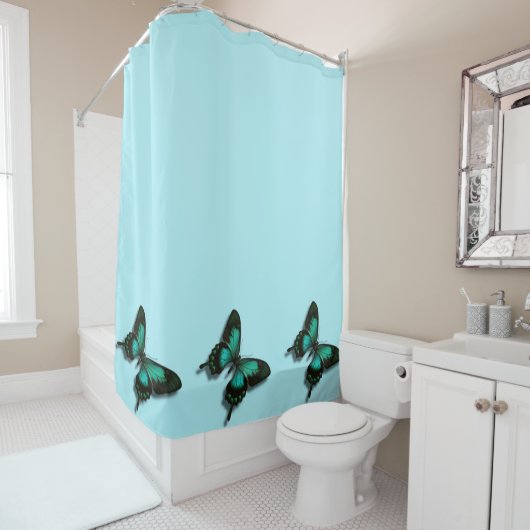 Butterflies Standard Shower Curtain Douchegordijn (In situ)