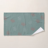 Butterflies Stars Sage Green Bad Handdoek (Handdoek)