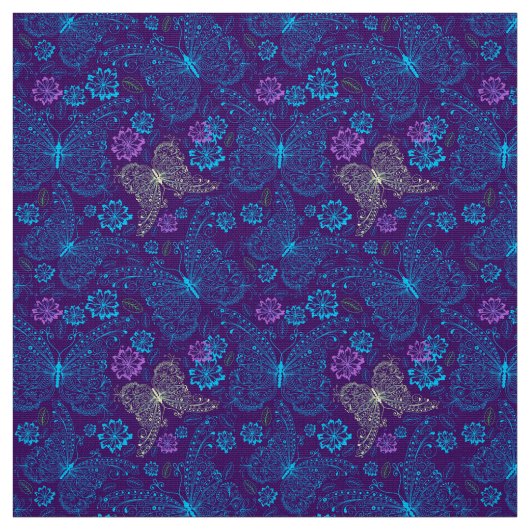 Butterflies Stof (Swatch)