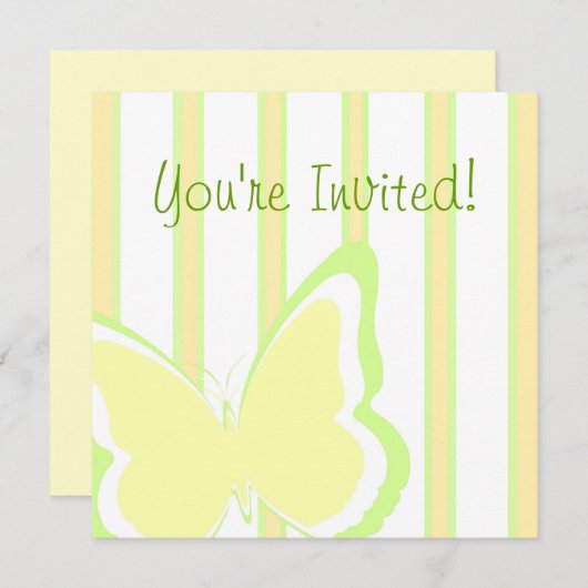 Butterflies & Stripes Kaart (Voorkant / Achterkant)