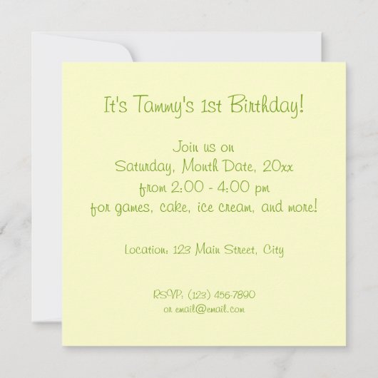 Butterflies & Stripes Kaart (Achterkant)