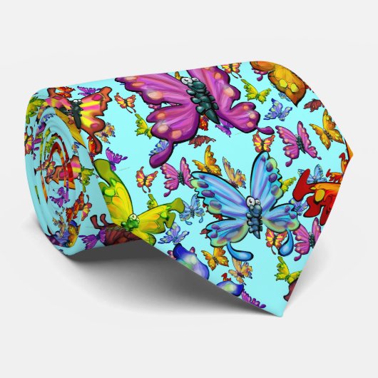 Butterflies Stropdas (Opgerold)