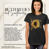 Butterflies & Sunflowers Women's Basic Tee T-shirt