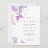 Butterflies Sweet 16 Verjaardag Uitnodiging (Voorkant)