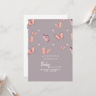 Butterflies Sweet Baby Girl Shower by Mail Kaart