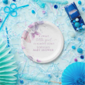 Butterflies Sweet Little Girl Baby shower Papieren Bordje (Feest)