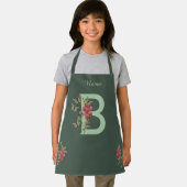 Butterflies Sweet Pea Monogram Initiaal B Jouw naa Schort (Insitu)