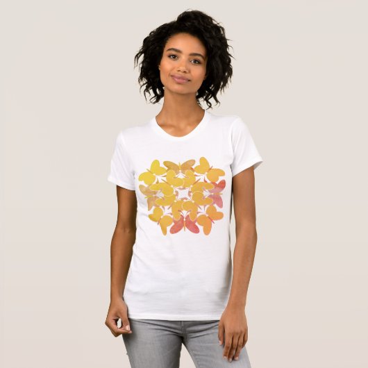  Butterflies T-shirt voor dames (Voorkant volledig)