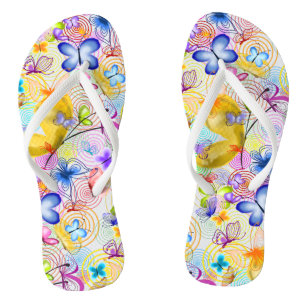 Butterflies Teenslippers Spring Joy