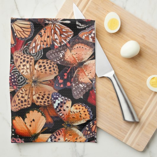 Butterflies Theedoek (Quarter Fold)