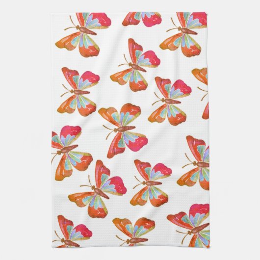 Butterflies Theedoek (Verticaal)