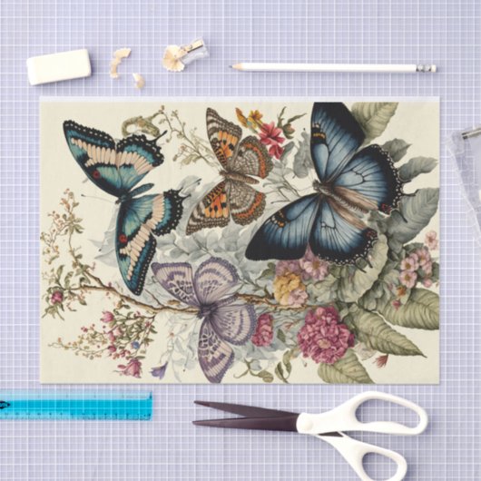  Butterflies Tissuepapier (Craft)