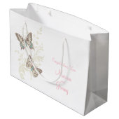 Butterflies trouwbride en grooms cadeautas (Achterkant Gekanteld)
