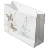 Butterflies trouwbride en grooms cadeautas (Voorkant Gekanteld)
