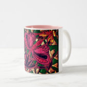 Butterflies Tweekleurige Koffiemok (Voorkant rechts)