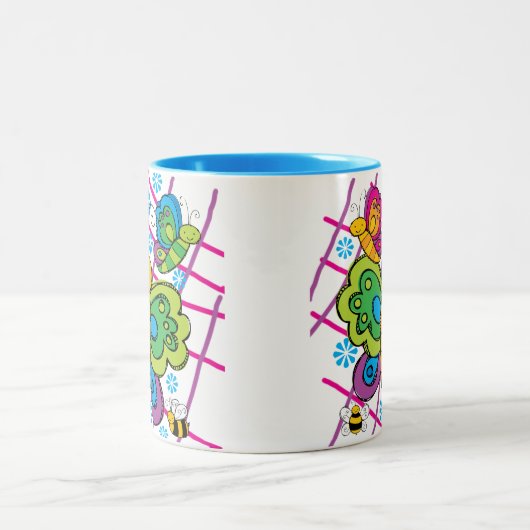 Butterflies Tweekleurige Koffiemok (Center)