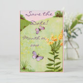   Butterflies-uitnodigingen Save The Date (Staand voorkant)
