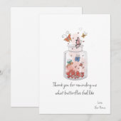 Butterflies Valentijnsdag Flat Kaart (Voorkant / Achterkant)