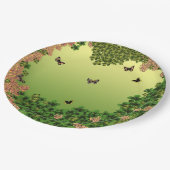 Butterflies van de ochtend papieren bordje (Gekanteld)