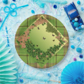 Butterflies van de ochtend/speldenstaart papieren bordje (Feest)