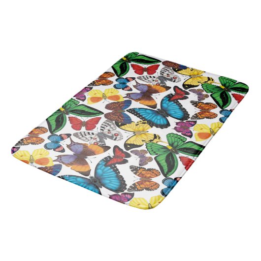 Butterflies van de wereld badmat (Gekanteld)