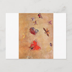 Butterflies van Odilon Redon Briefkaart