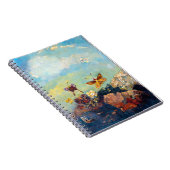 Butterflies van Odilon Redon, Whimsical Butterfly Notitieboek (Rechterzijde)