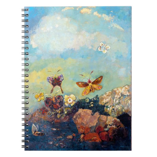 Butterflies van Odilon Redon, Whimsical Butterfly Notitieboek (Voorkant)