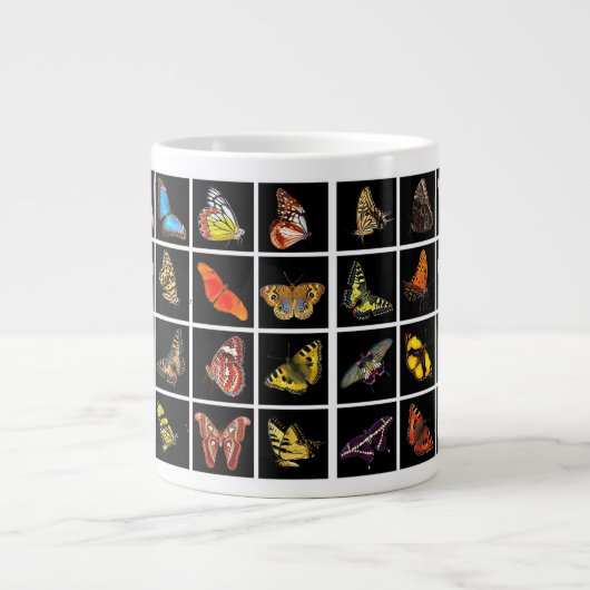 Butterflies van over de hele wereld grote koffiekop (Voorkant)