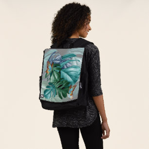 Butterflies van Paradise Tropical Turquoise Splash Rugtassen