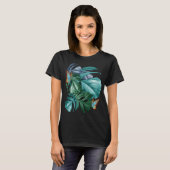 Butterflies van Paradise Tropical Turquoise Splash T-shirt (Voorkant volledig)
