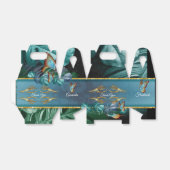 Butterflies van Paradise/Tropische Turquoise Splas Bedankdoosjes (Uitgevouwen)