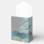 Butterflies van Paradise/Tropische Turquoise Splas Bedankdoosjes (Geopend)