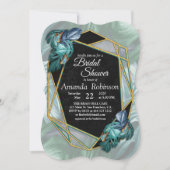 Butterflies van Paradise/Tropische Turquoise Splas Kaart (Voorkant)