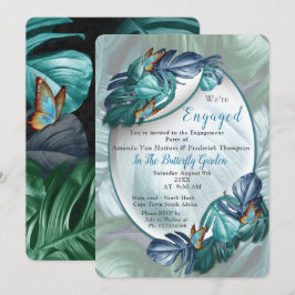 Butterflies van Paradise/Tropische Turquoise Splas Kaart